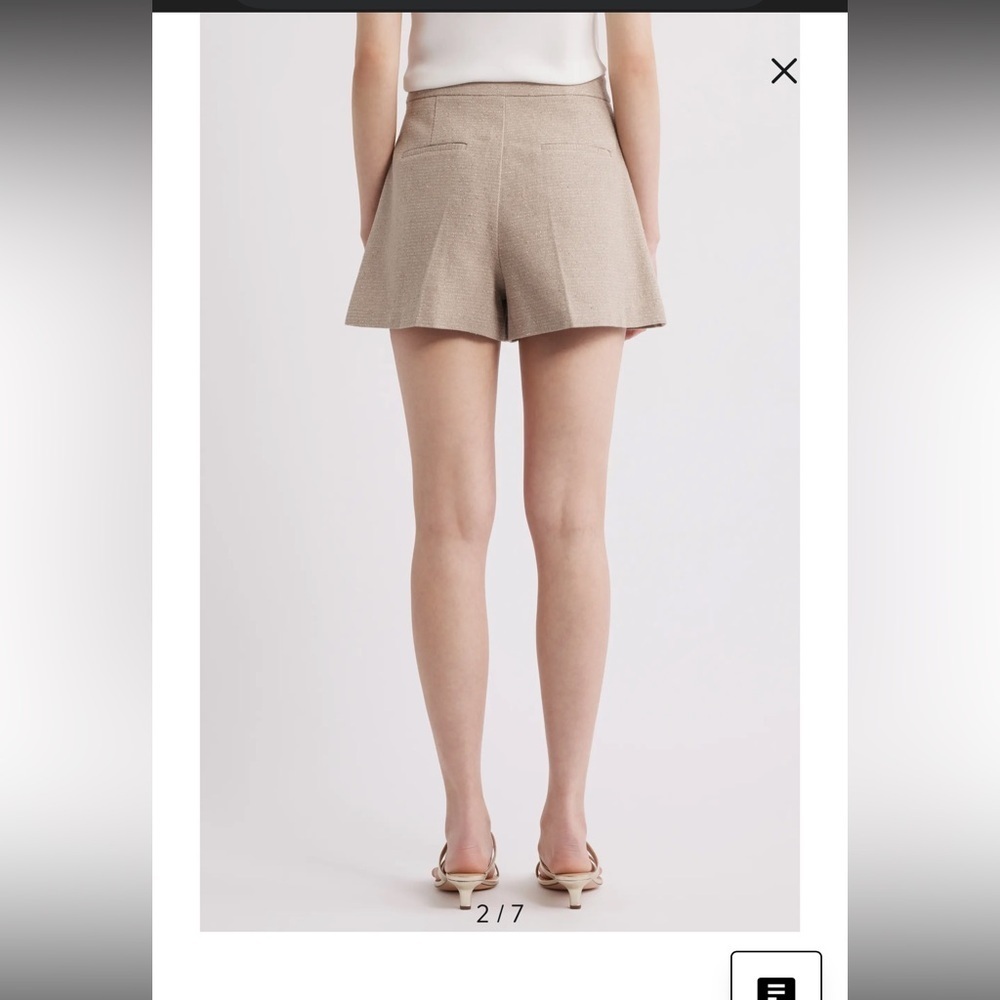 Kobi Halperin Eryx Speckled Twill Shorts - Picture 2 of 14